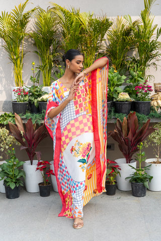 Autumn Geometrical Printed Kaftan