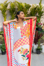 Autumn Geometrical Printed Kaftan