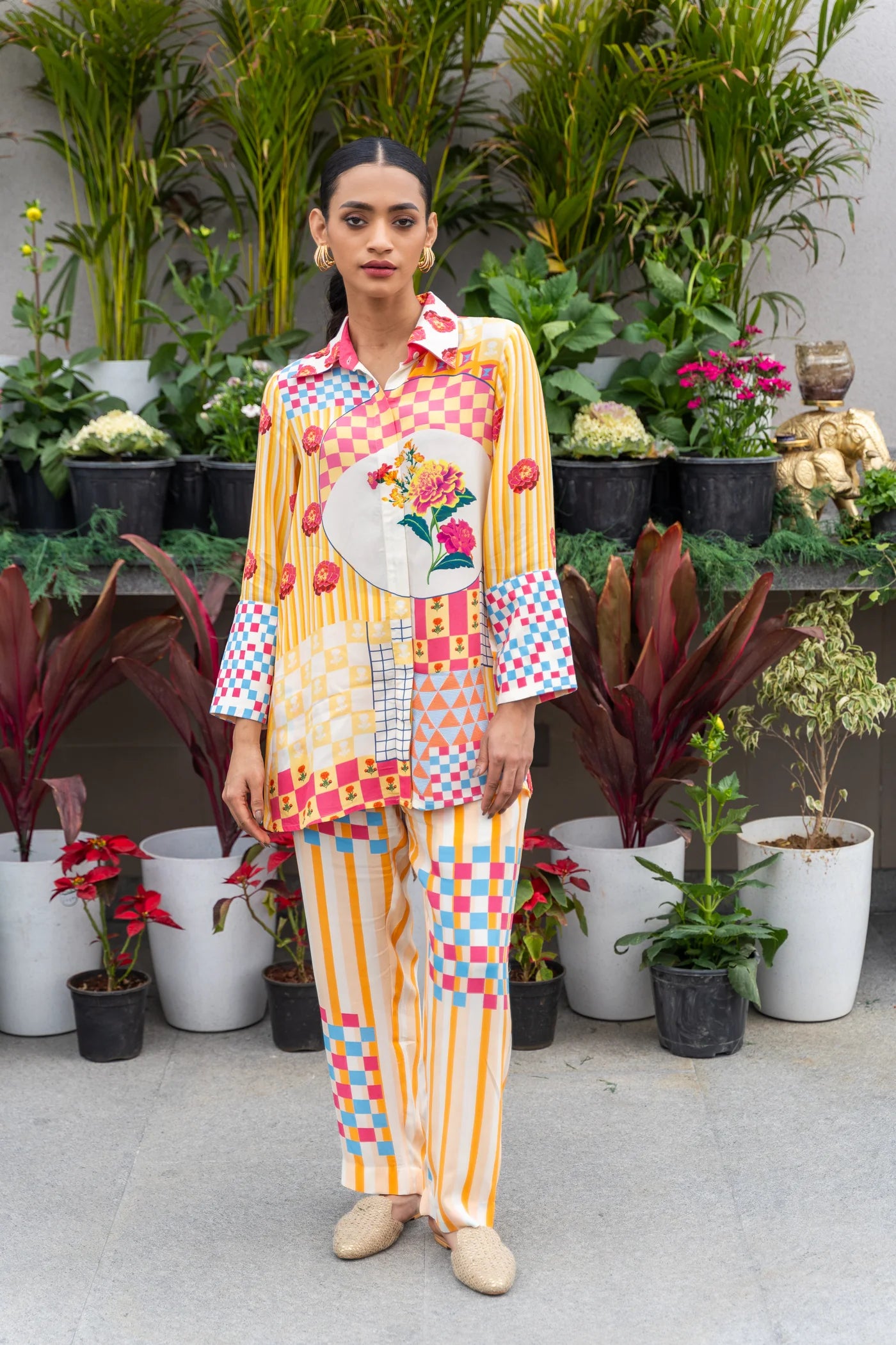 Sunrise Geometrical Printed Coord Set Main image