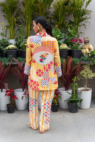 Sunrise Geometrical Printed Coord Set