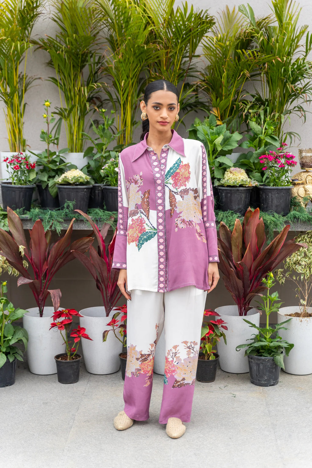 Lavender Color Block Coord Set