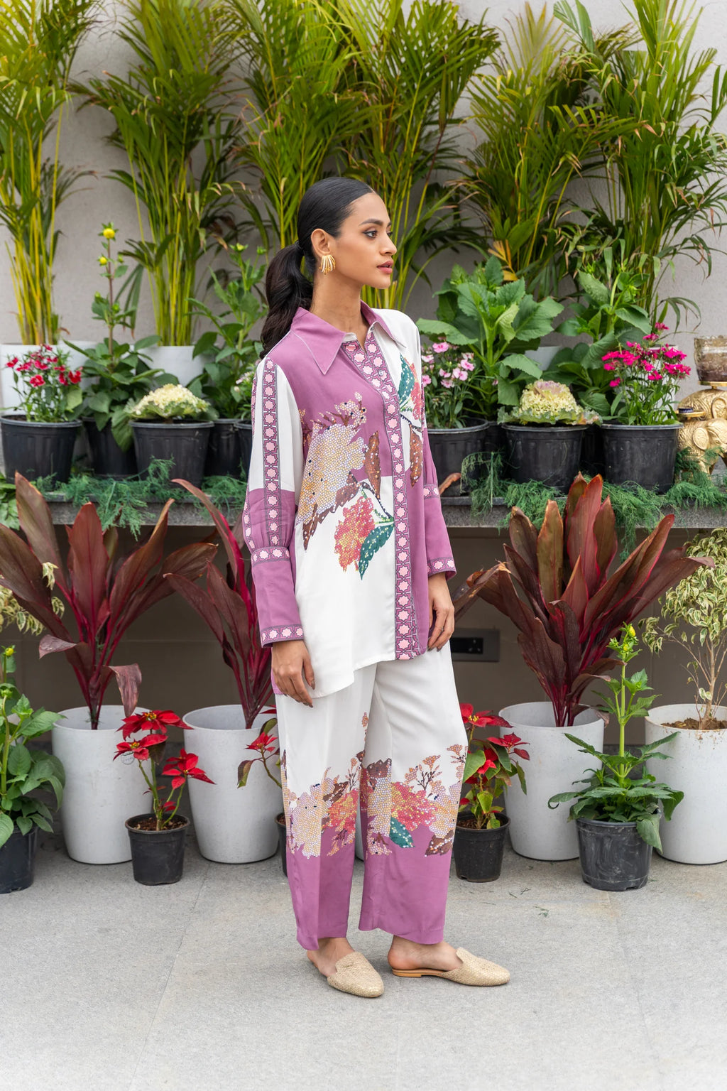 Lavender Color Block Coord Set