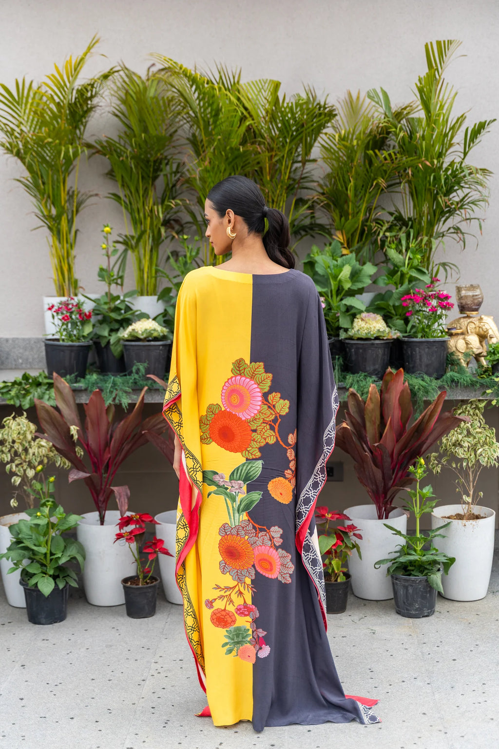 Marigold Signature Print Kaftan