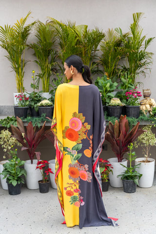 Marigold Signature Print Kaftan