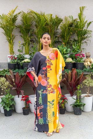 Marigold Signature Print Kaftan