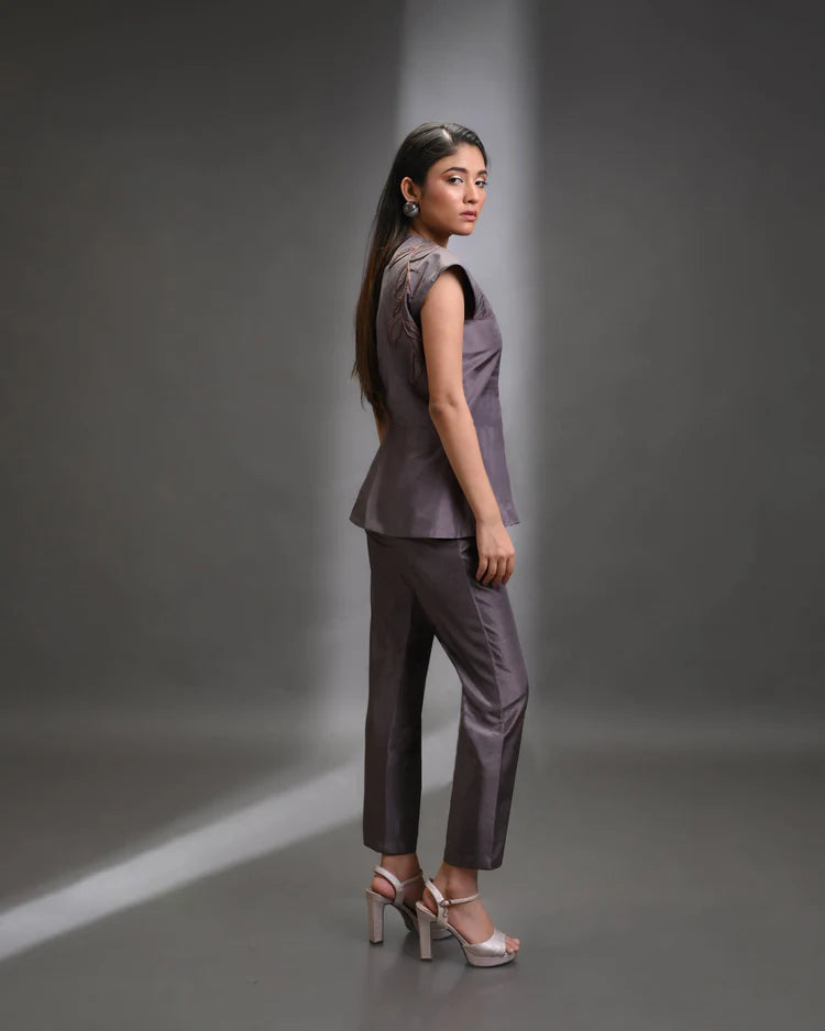 Astra Sculpted Silk Co-ord Set