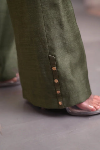 Verdara Draped Silk Co-ord Set