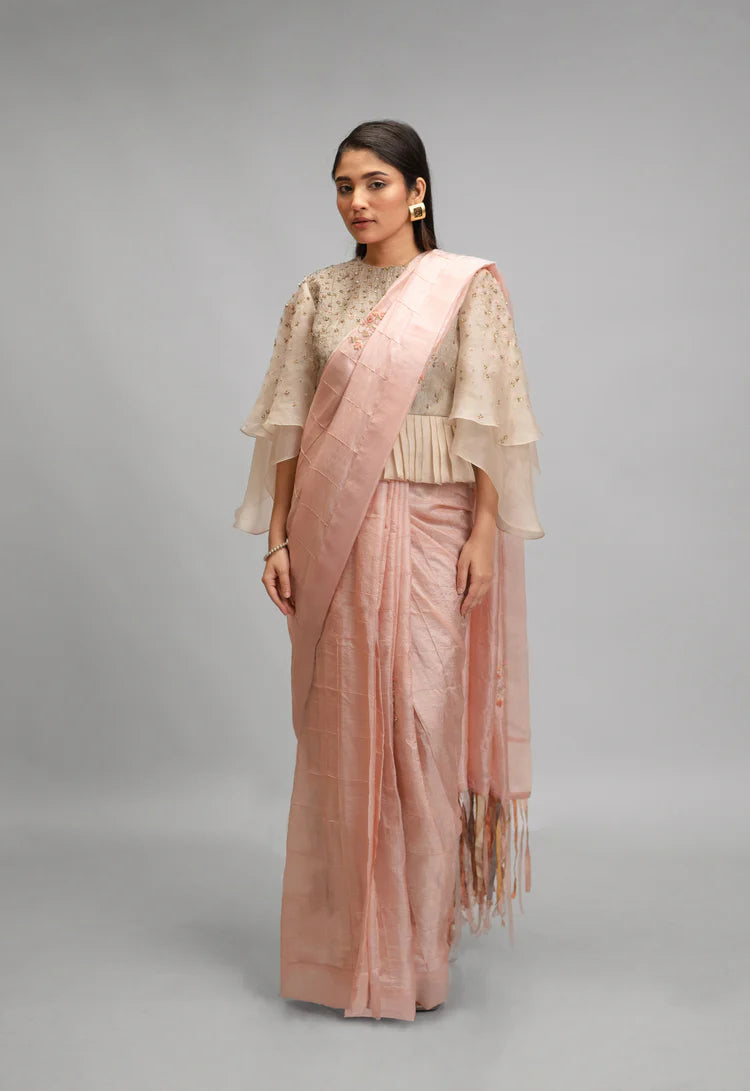 Venice Blush Silk Saree Main image