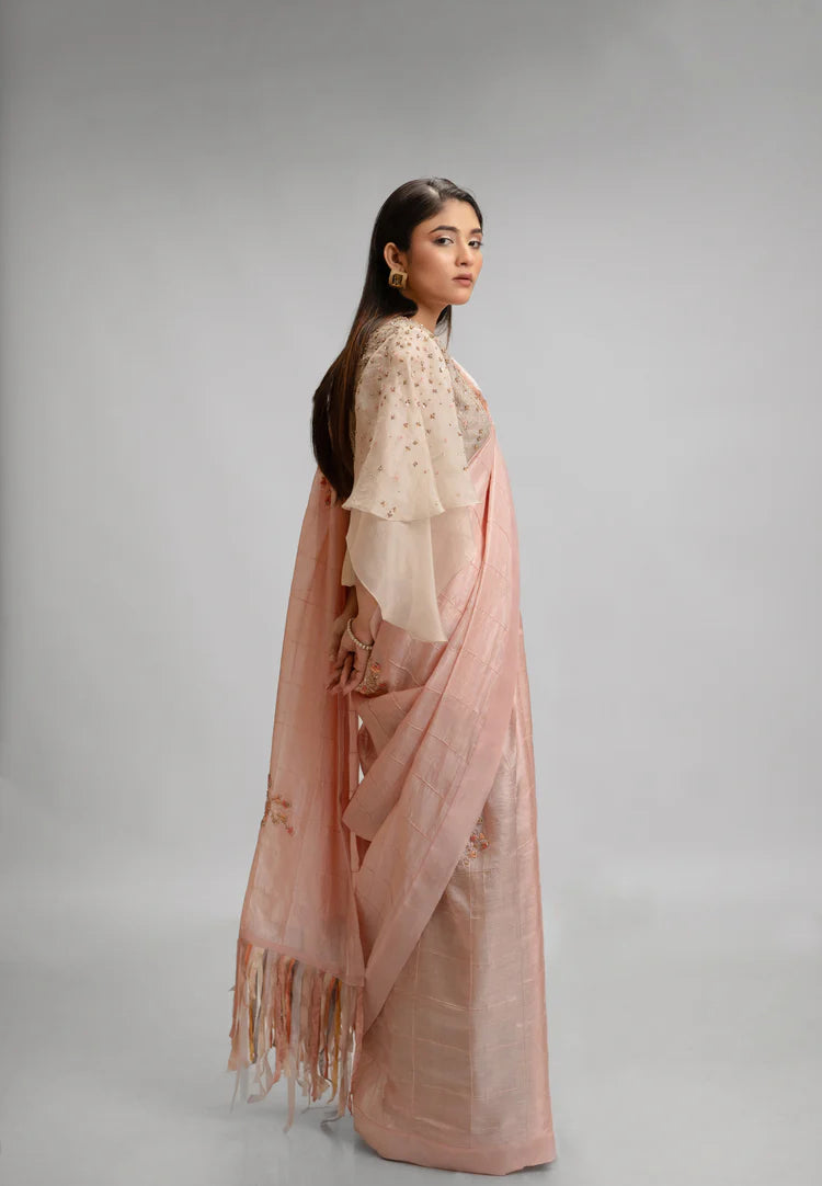 Venice Blush Silk Saree