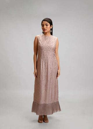 Silk Dress And Organza Jacket Set