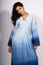 Blue Mirage Ombre Dress