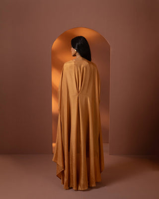 Silk Dress And Draped Jacket Set