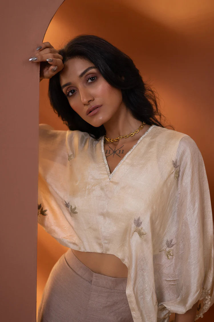 Florence Tussar Silk  Pant Set