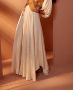 Citrine Silk Organza Pant Set