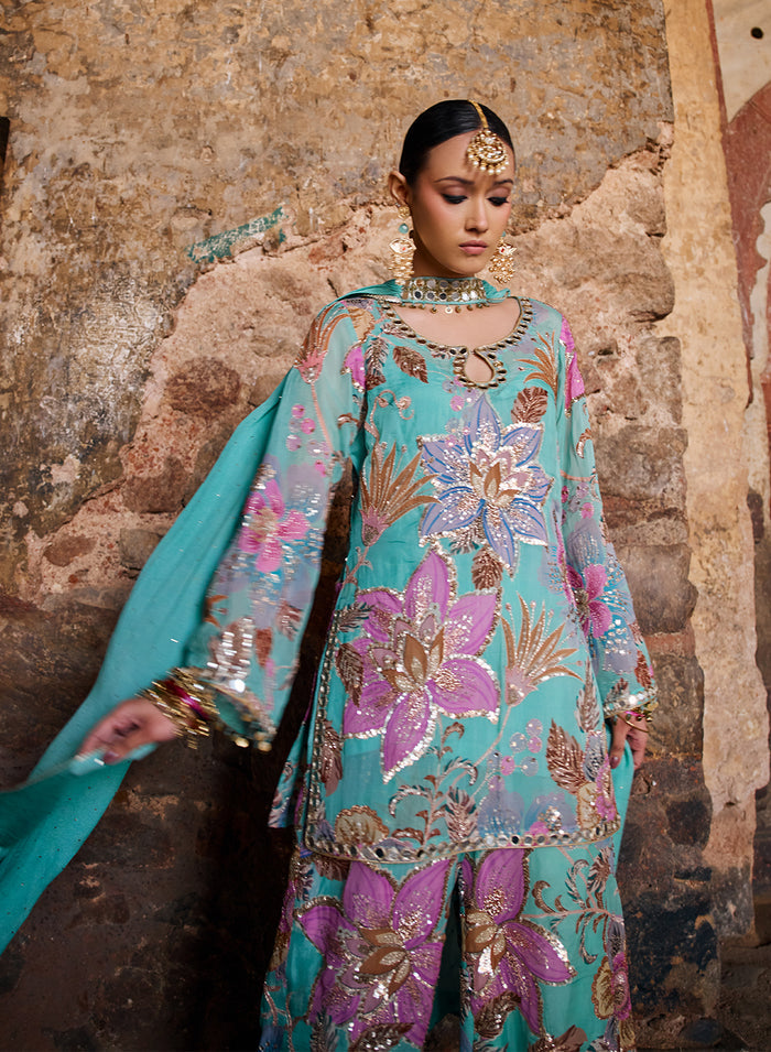 Eila Printed Sharara Set