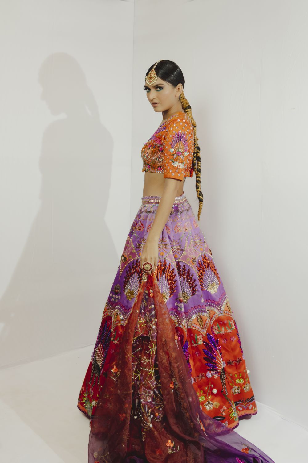 Leopards Reign Lehenga Secondary image
