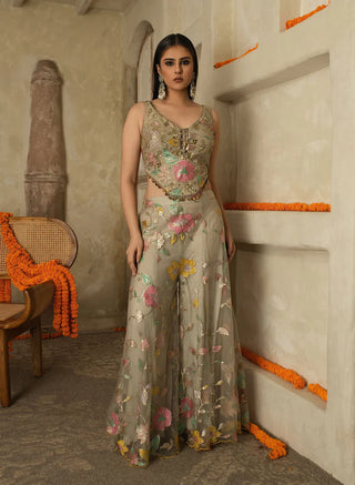 Godavari Patchwork Gharara Set