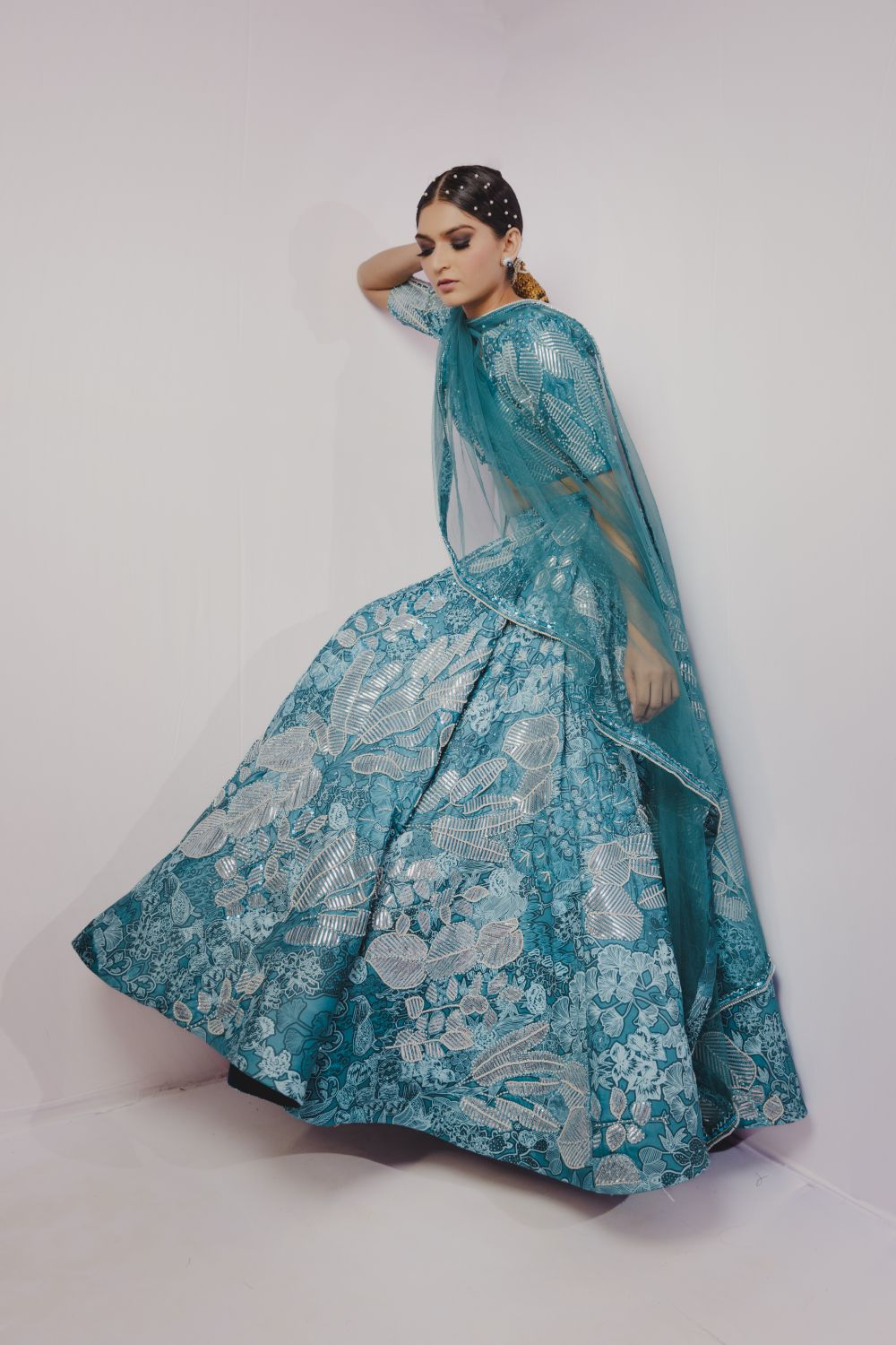 Amazonite Lehenga