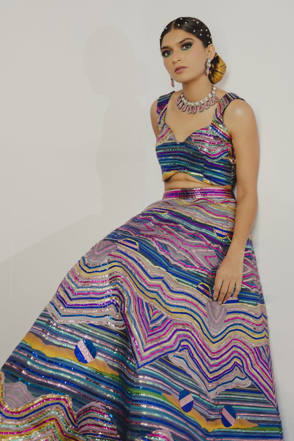 Metallic Saga Lehenga