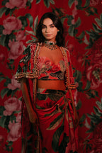 Saanvi Tropical Cape Lehenga