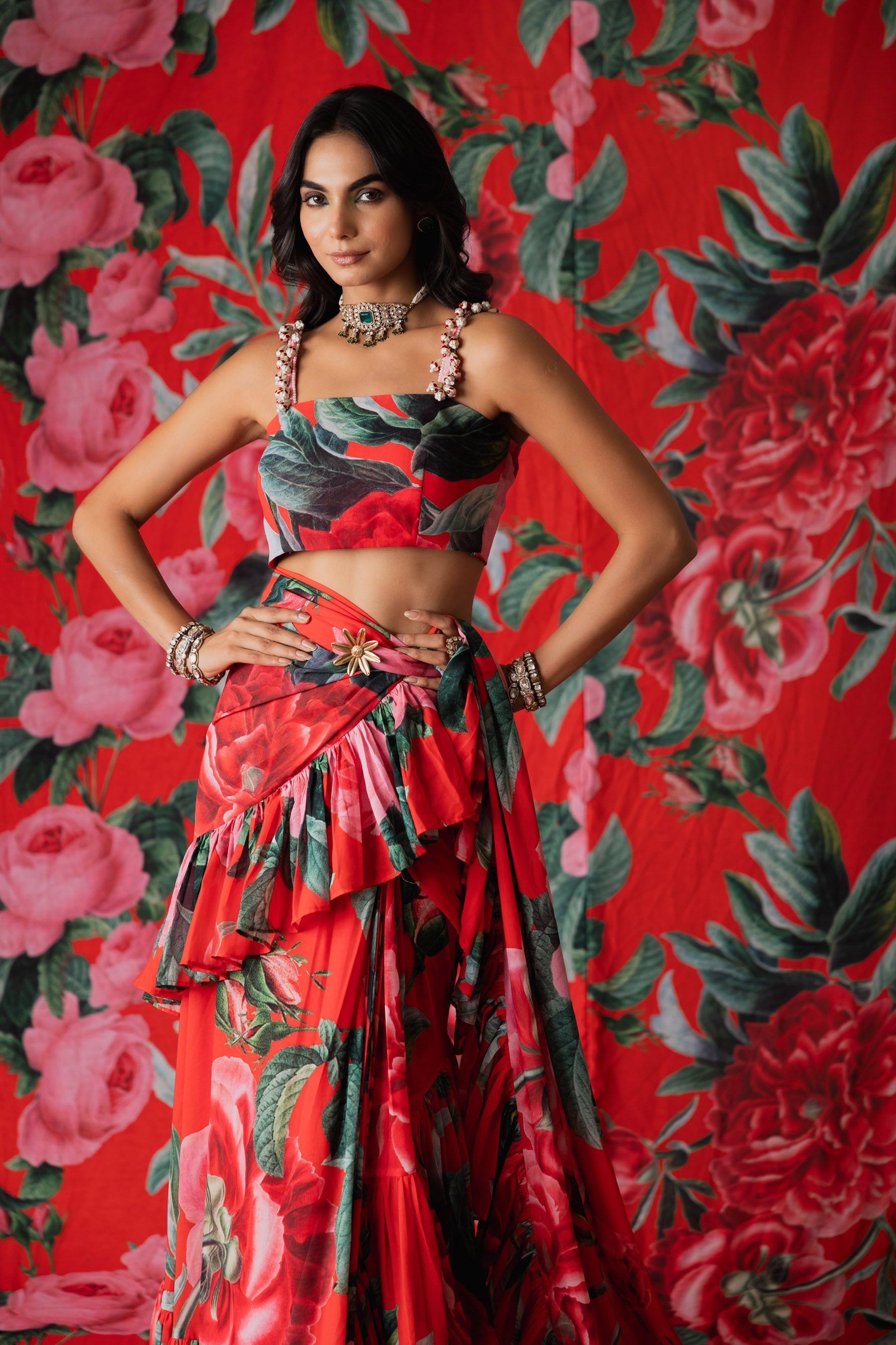 Amaira Ruffles Saree