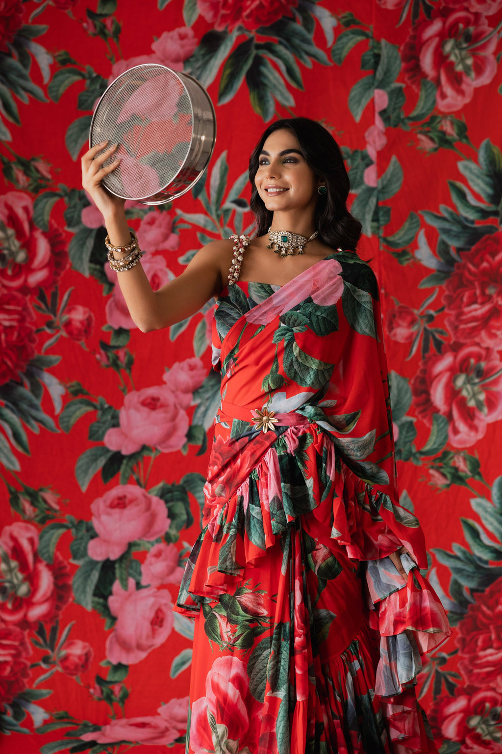 Amaira Ruffles Saree