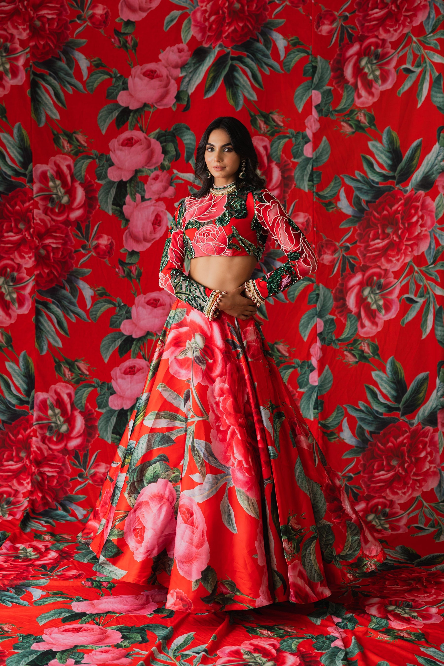 Amaeya Rose Lehenga Main image