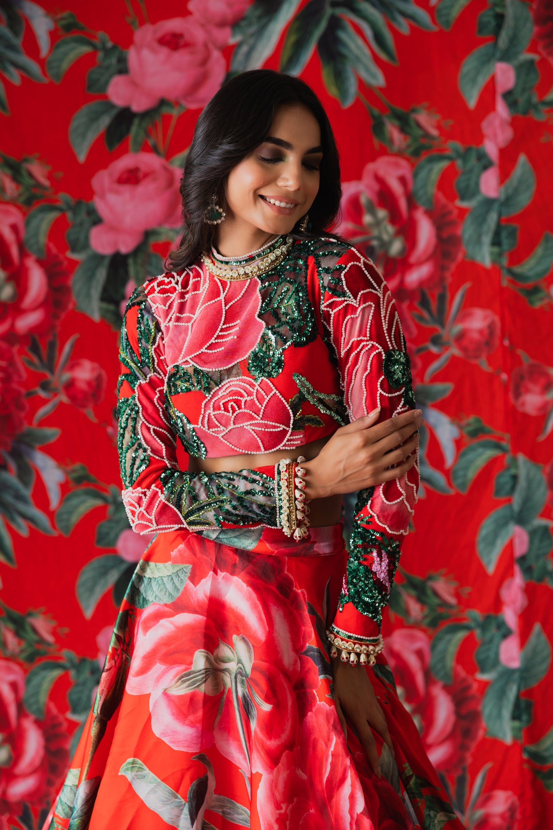 Amaeya Rose Lehenga Secondary image