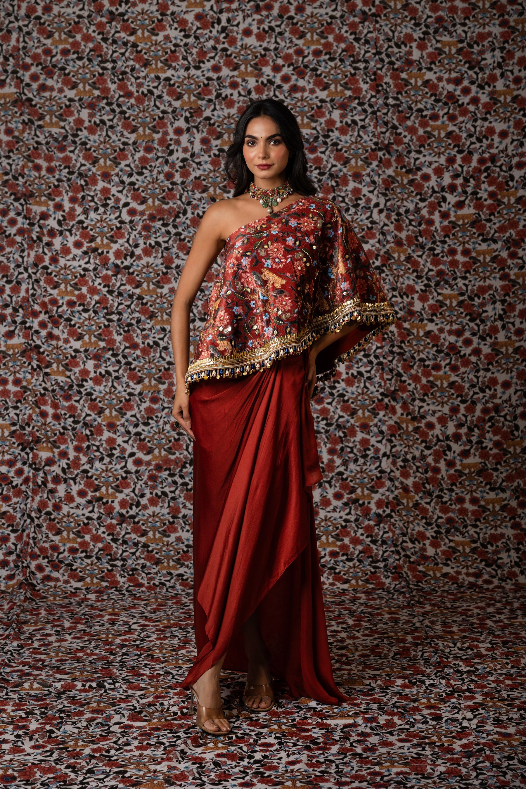Élarque Asymmetric Skirt Set Main image