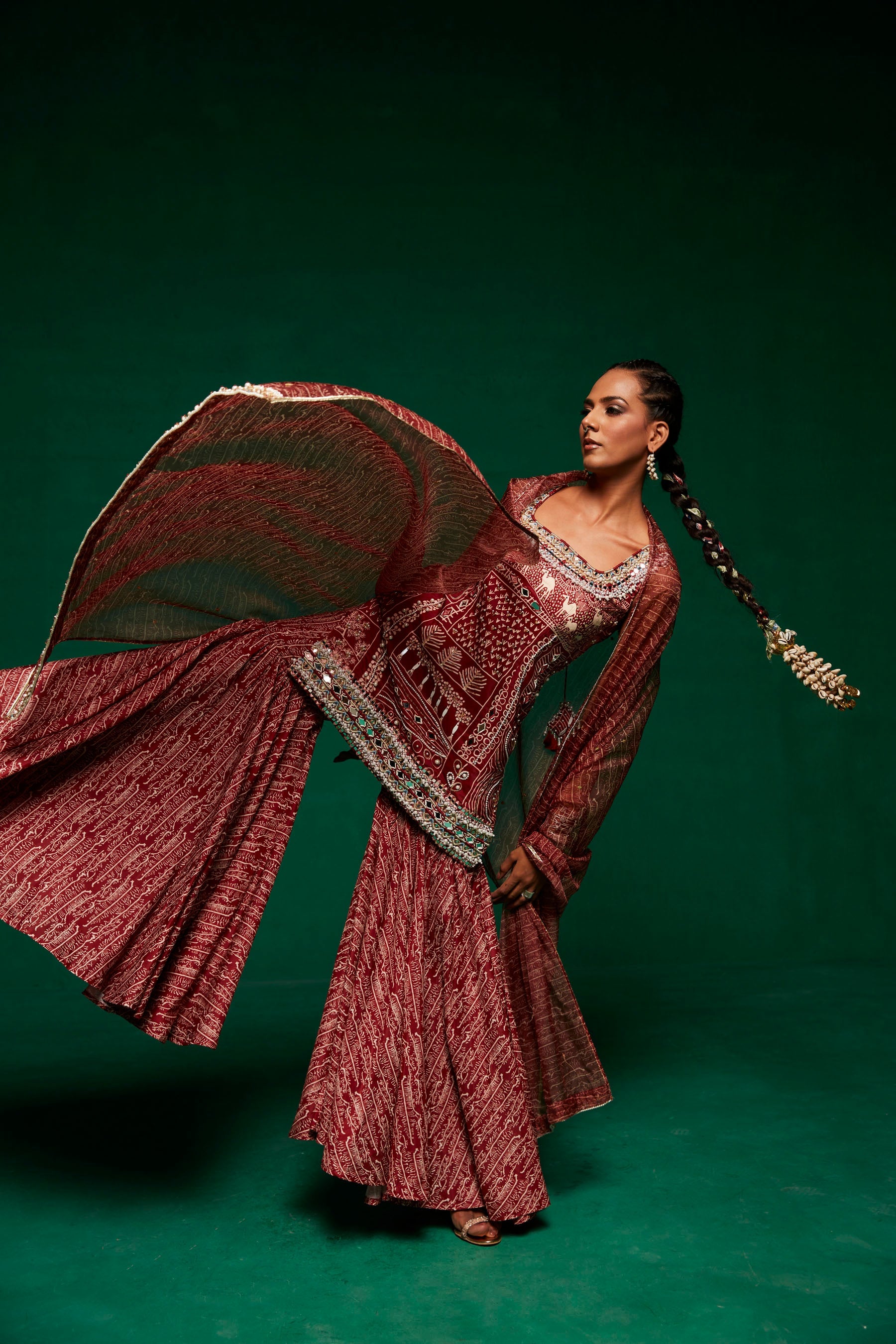 Rani Bazaar Sharara Set Secondary image