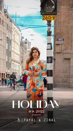 Ocean print bustier blazer and pants