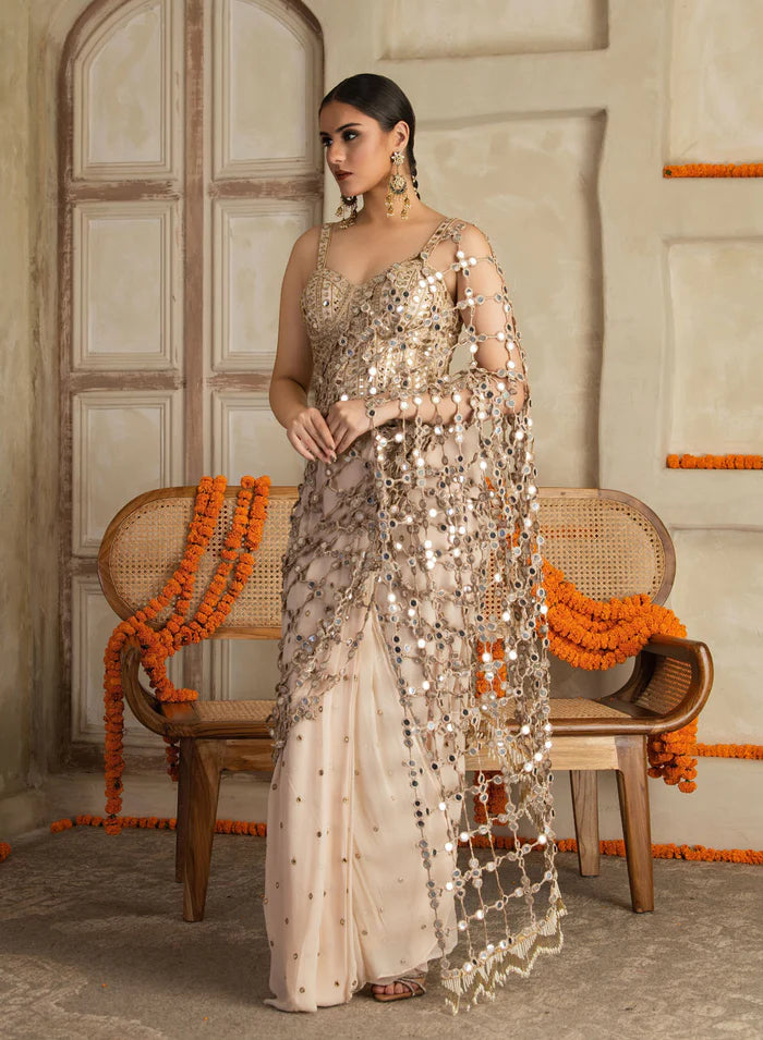 Kamakshi Pre Draped Corset Saree