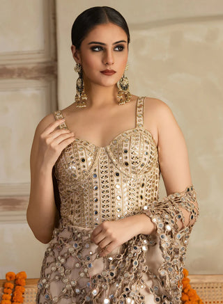 Kamakshi Pre Draped Corset Saree