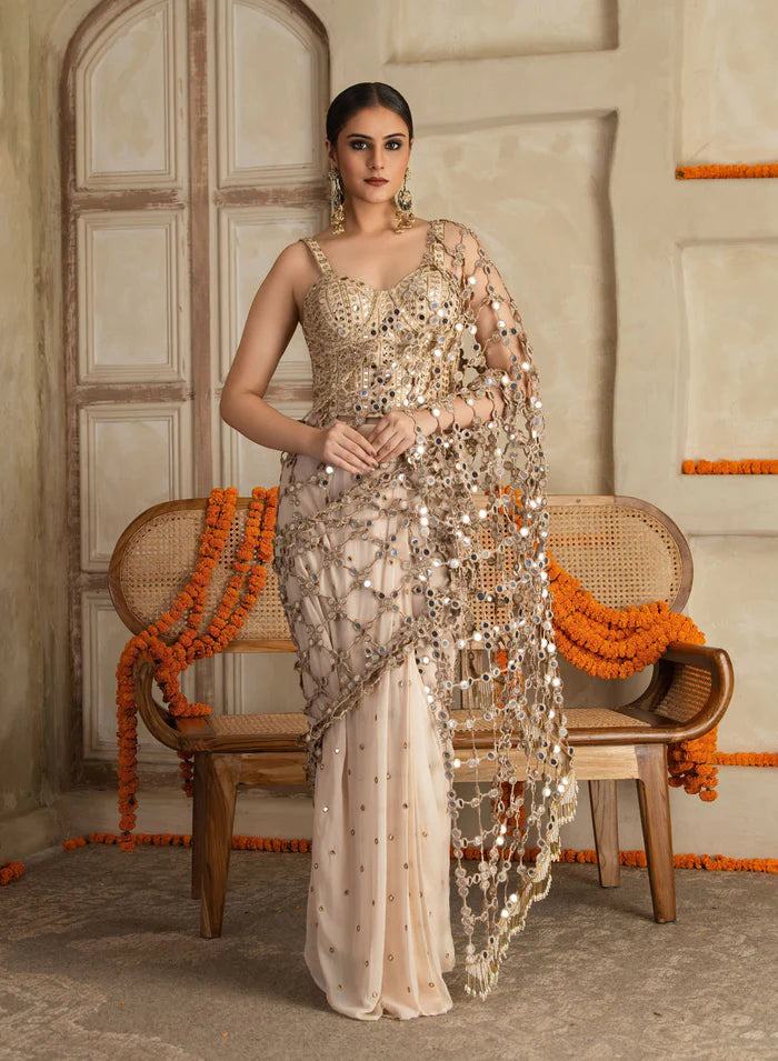 Kamakshi Pre Draped Corset Saree