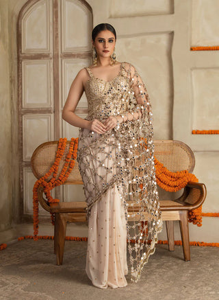 Kamakshi Pre Draped Corset Saree