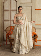 Ketaki Offwhite Embroidred Lehenga Set