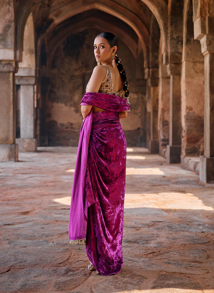 Malti Velvet Skirt Set