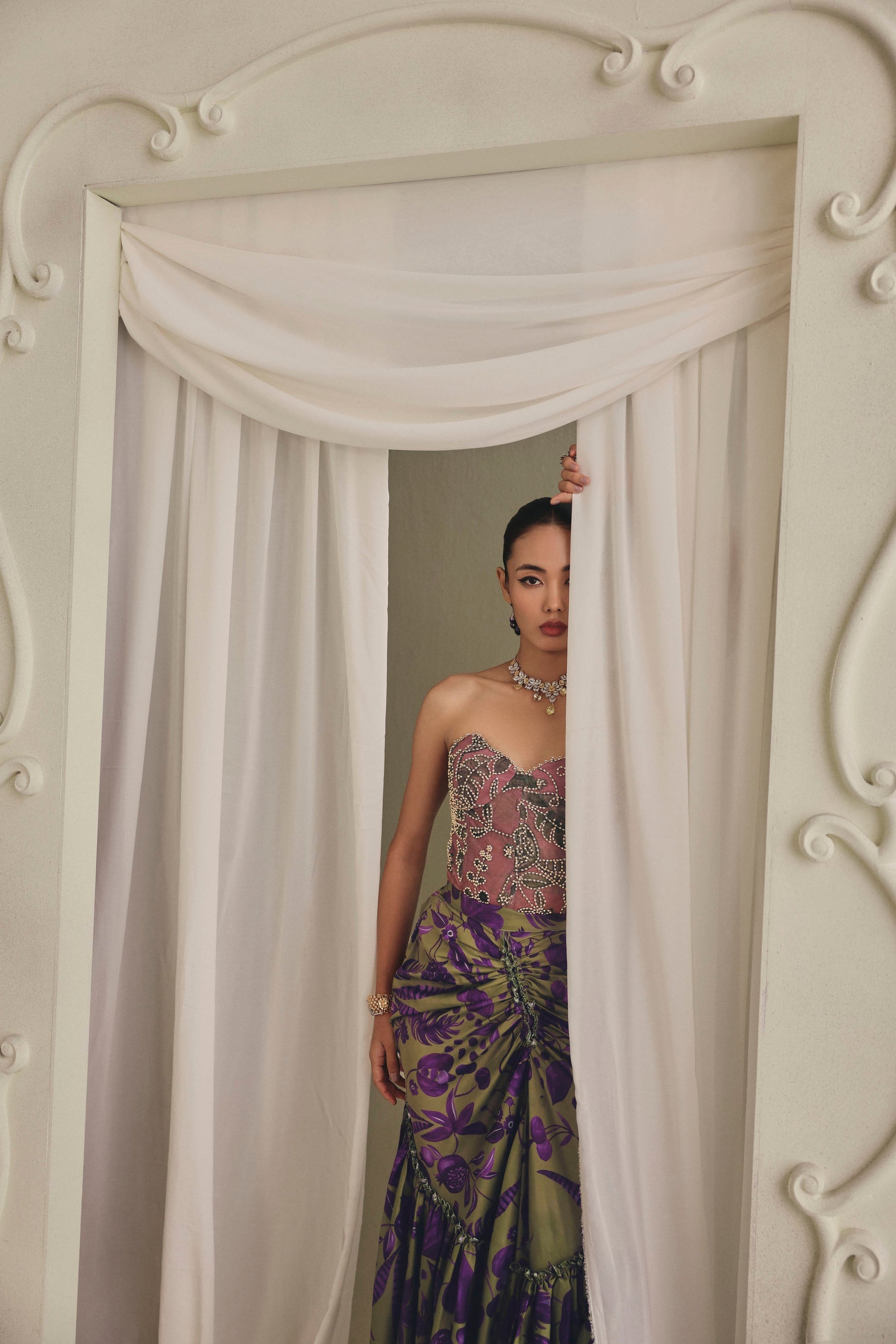Amethyst Bloom Lehenga Secondary image