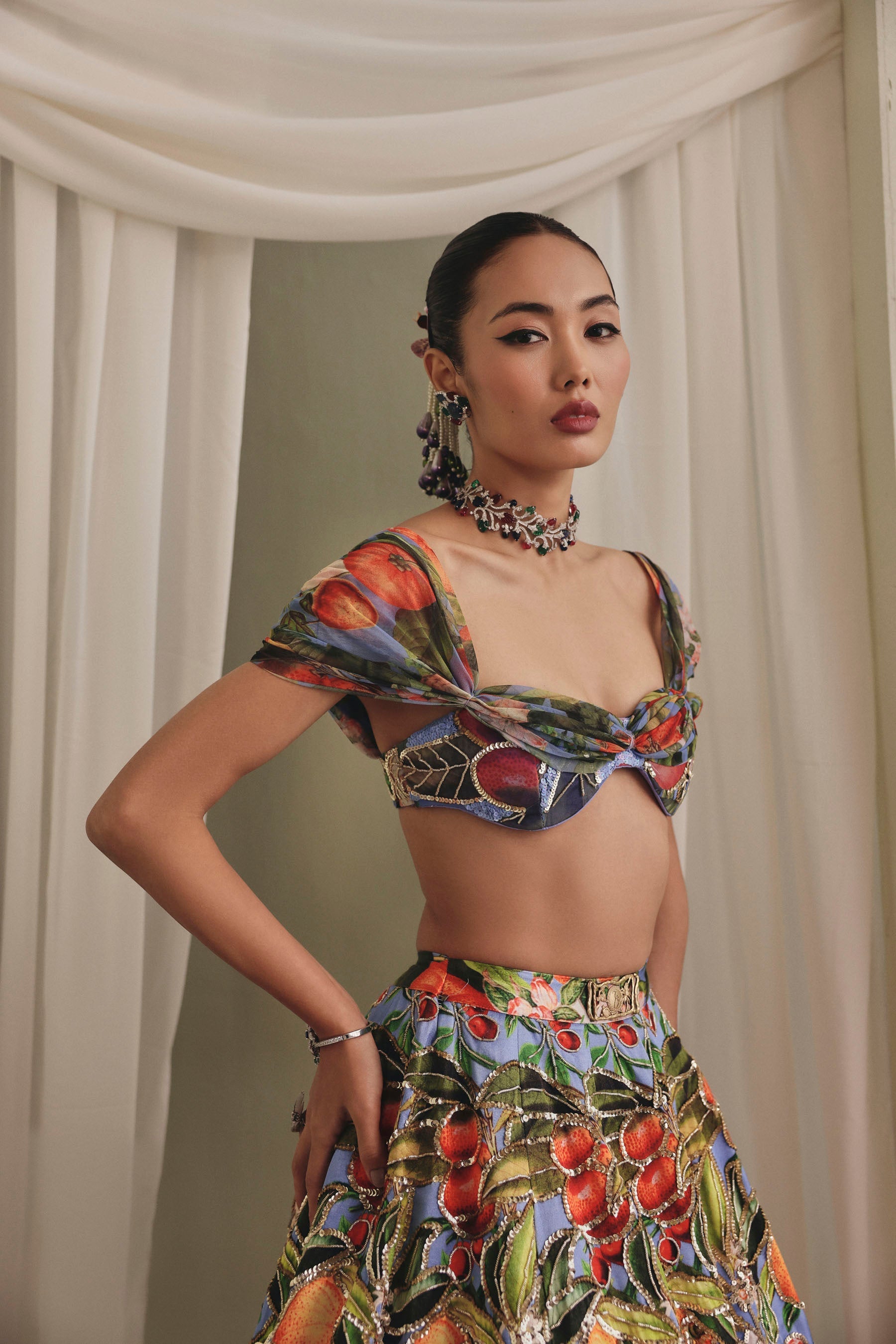 Playful Fruit Lehenga Secondary image