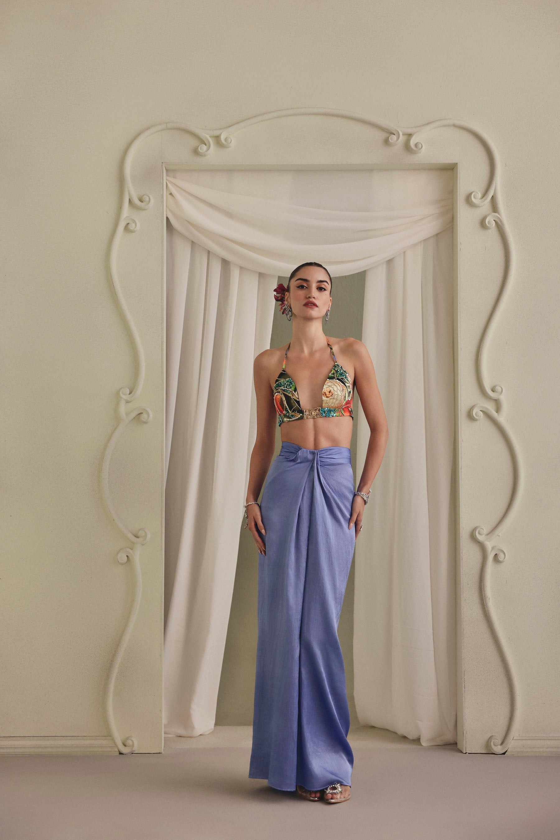 Periwinkle Mulberry Skirt Set Main image