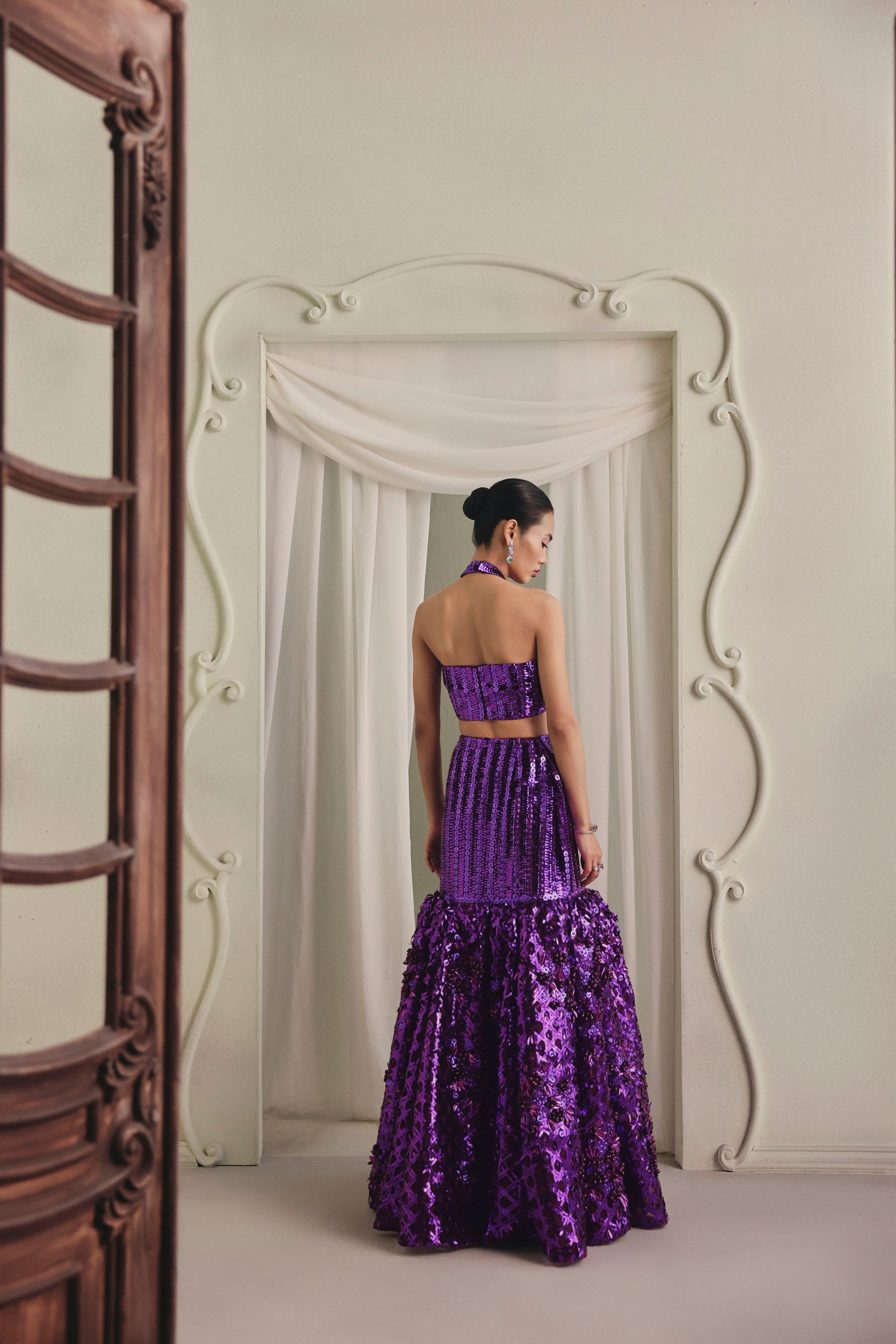 Metallic Mermaid Lehenga