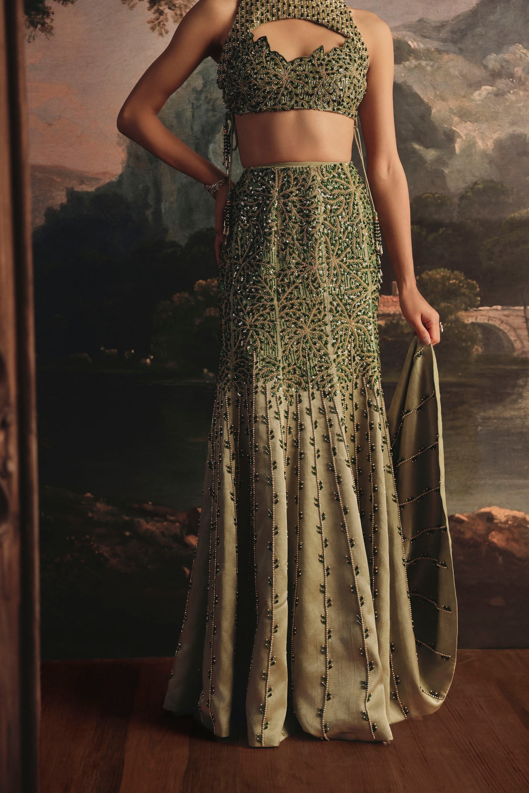 Nayra Forest Lehenga