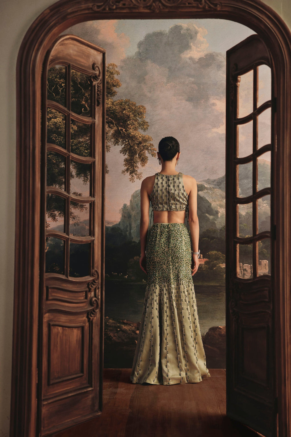 Nayra Forest Lehenga