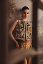 Ochre Velvet Pant Set