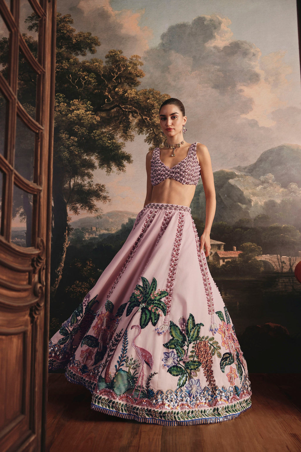Tropical Pearl Lehenga