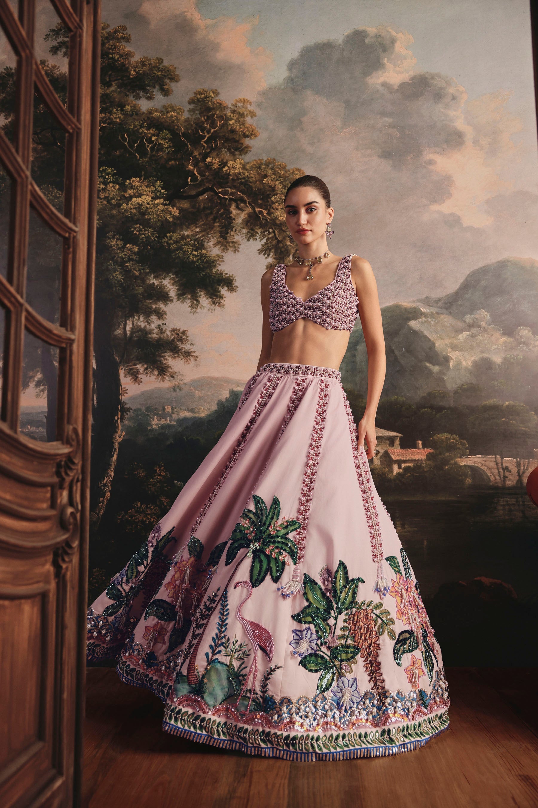 Tropical Pearl Lehenga
