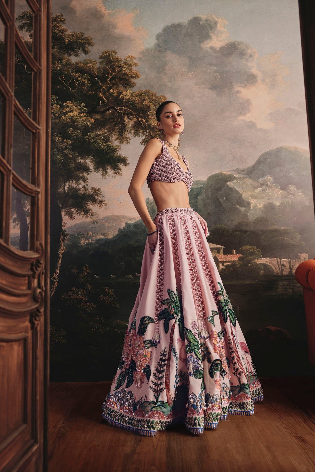 Tropical Pearl Lehenga