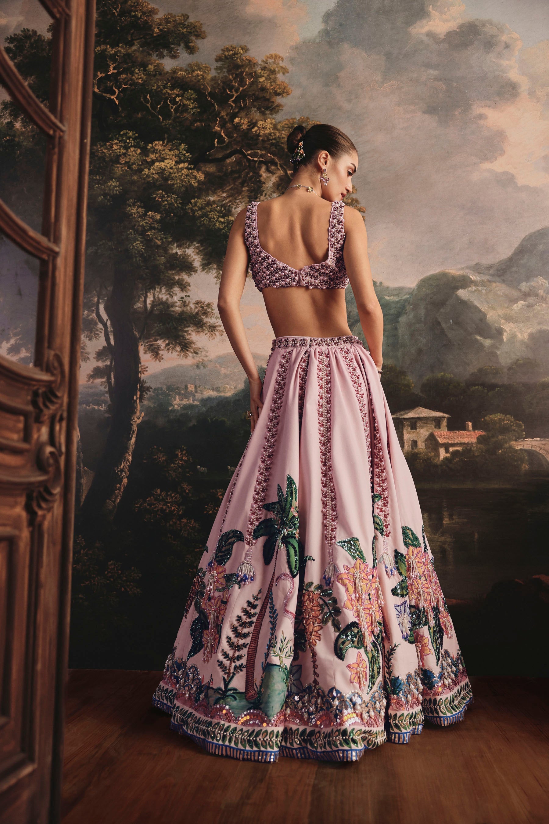 Tropical Pearl Lehenga