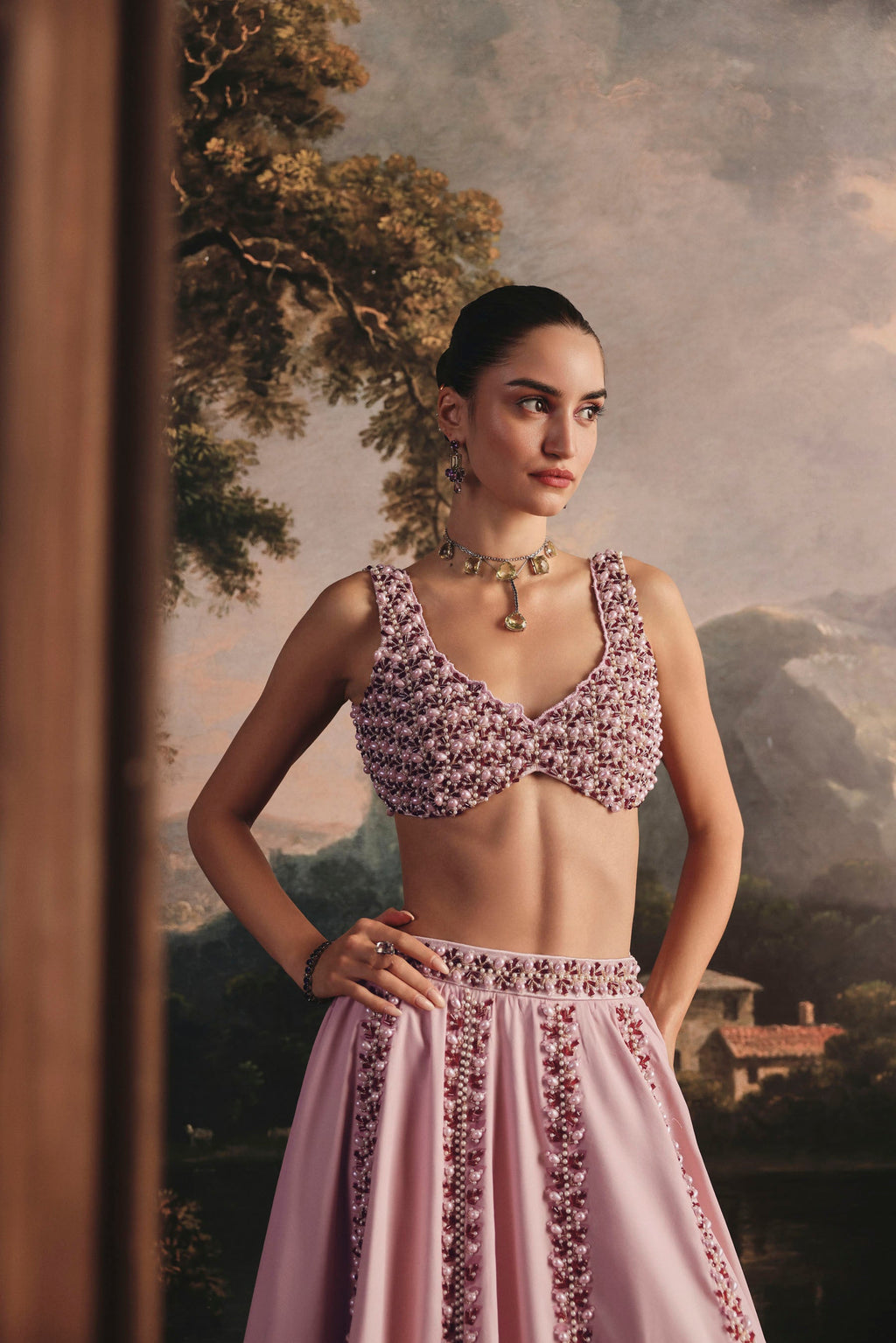 Tropical Pearl Lehenga