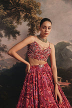 Plucked Pearl Lehenga